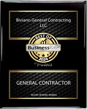 Biviano General Contracting award and recognition badge