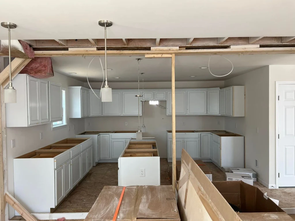 Finished renovation living space