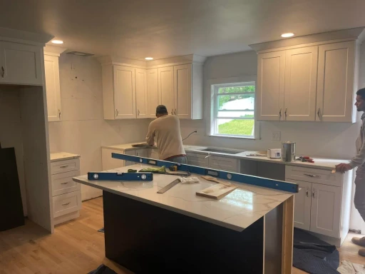 Remodeled bathroom with tile finishes
