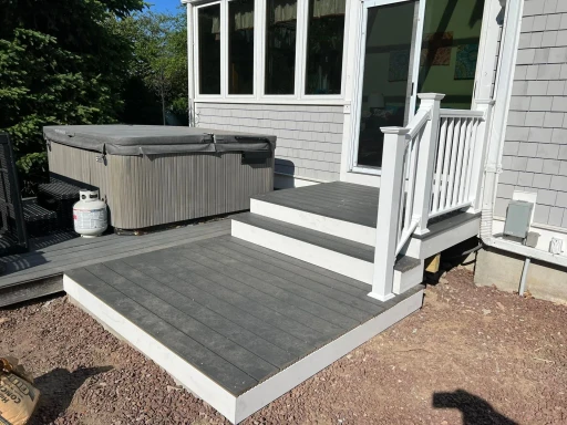 Stair and railing replacement project